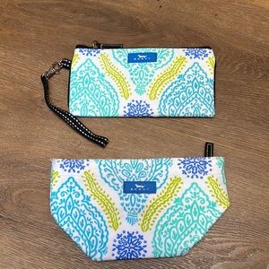 Matching Scout wristlet and cosmetic bag in excellent used condition.